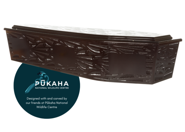 Waka Moenga Carved Rosewood Casket