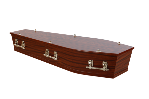 Highland Mahogany Woodgrain Flat Lid