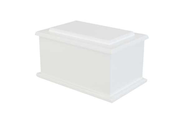 White Gloss Urn Raised Lid