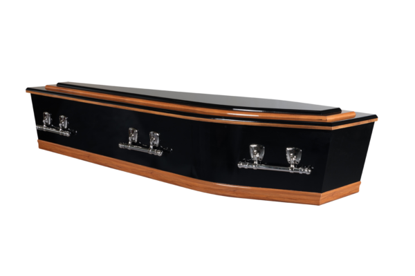 Hampshire Black w Rimu Trim Raised Lid