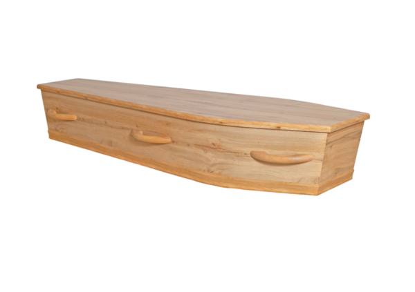 Highland Light Oak Woodgrain Flat Lid