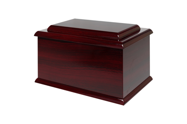Rosewood Gloss Woodgrain Urn