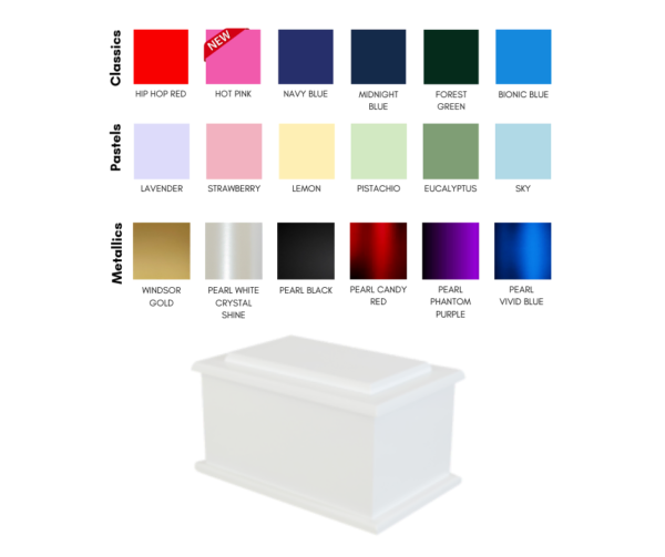 Painted Urn Raised Lid: Windsor Colour Ranges